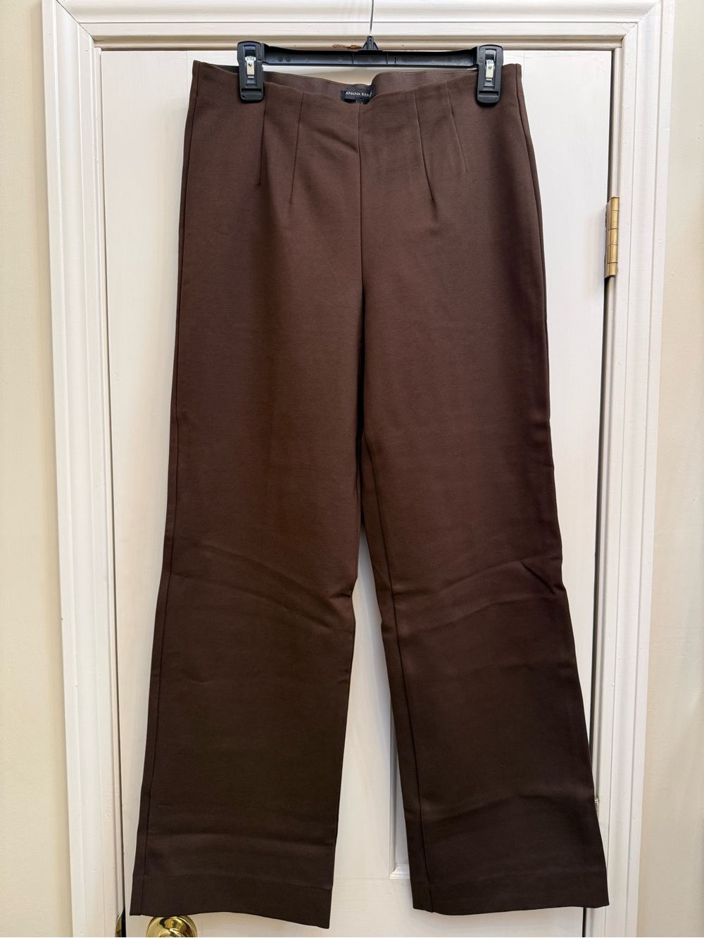 NWT Banana Republic Brown Ponte Straight Leg Pants Size L